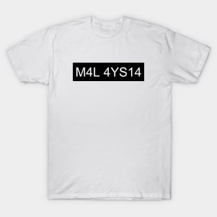 Malaysia car license plate T-Shirt